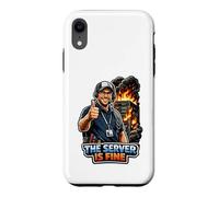 The Server Is Fine IT Support Humor Case for iPhone XR