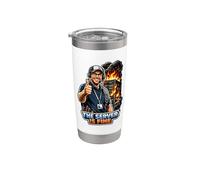The Server is Fine IT Support Humor Stainless Steel Insulated Tumbler