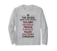 The Seven Basic Food Groups for Polish People Long Sleeve T-Shirt