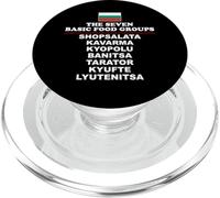 The Seven Basic Food Groups Funny Bulgarian PopSockets PopGrip for MagSafe