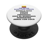 The Seven Basic Food Groups Funny Colombian PopSockets Adhesive PopGrip