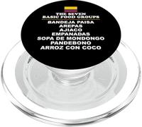 The Seven Basic Food Groups Funny Colombian PopSockets PopGrip for MagSafe