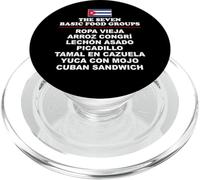 The Seven Basic Food Groups Funny Cuban PopSockets PopGrip for MagSafe