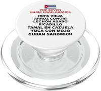 The Seven Basic Food Groups Funny Cuban PopSockets PopGrip for MagSafe