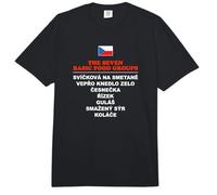 The Seven Basic Food Groups Funny Czech Comfort Colors Adult Heavyweight T-Shirt