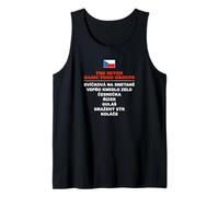 The Seven Basic Food Groups Funny Czech Tank Top