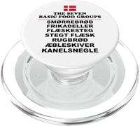 The Seven Basic Food Groups Funny Danish PopSockets PopGrip for MagSafe