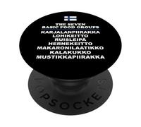 The Seven Basic Food Groups Funny Finnish PopSockets Adhesive PopGrip