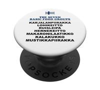 The Seven Basic Food Groups Funny Finnish PopSockets Adhesive PopGrip