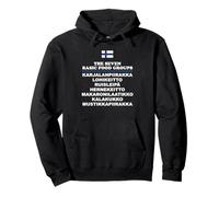 The Seven Basic Food Groups Funny Finnish Pullover Hoodie
