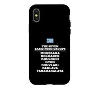 The Seven Basic Food Groups Funny Gr ase for iPhone X/XS