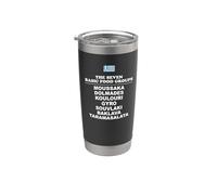 The Seven Basic Food Groups Funny Greek Stainless Steel Insulated Tumbler