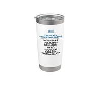 The Seven Basic Food Groups Funny Greek Stainless Steel Insulated Tumbler