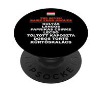 The Seven Basic Food Groups Funny Hungarian PopSockets Adhesive PopGrip