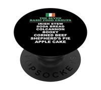 The Seven Basic Food Groups Funny Irish PopSockets Adhesive PopGrip