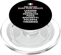 The Seven Basic Food Groups Funny Italian PopSockets PopGrip for MagSafe