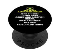 The Seven Basic Food Groups Funny Jamaican PopSockets Adhesive PopGrip