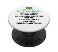 The Seven Basic Food Groups Funny Jamaican PopSockets Adhesive PopGrip
