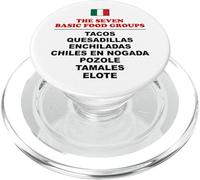 The Seven Basic Food Groups Funny Mexican PopSockets PopGrip for MagSafe