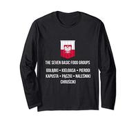 The Seven Basic Food Groups Funny Polish Long Sleeve T-Shirt