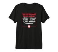 The Seven Basic Food Groups Funny Polish Premium T-Shirt