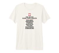 The Seven Basic Food Groups Funny Polish Premium T-Shirt