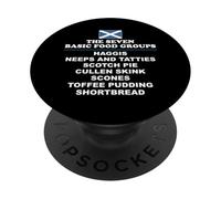 The Seven Basic Food Groups Funny Scottish PopSockets Adhesive PopGrip