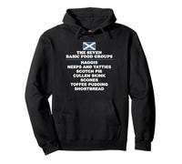 The Seven Basic Food Groups Funny Scottish Pullover Hoodie