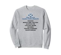 The Seven Basic Food Groups Funny Scottish Sweatshirt