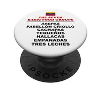 The Seven Basic Food Groups Funny Venezuelan PopSockets Adhesive PopGrip