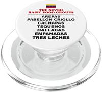 The Seven Basic Food Groups Funny Venezuelan PopSockets PopGrip for MagSafe