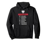 The Seven Basic Food Groups Golabki Kielbasa Pierogi Polish Pullover Hoodie