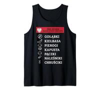 The Seven Basic Food Groups Golabki Kielbasa Pierogi Polska Tank Top