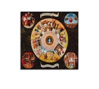 The Seven Deadly Sins And The Four Last Things Poster by Hieronymus Bosch Artworks Canvas Room Aesthetic Wall Art Prints Home Modern Decor Gifts 28x28inch(70x70cm)