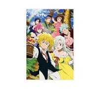 The Seven Deadly Sins Anime Wall Art Poster Canvas Poster Wall Art Decor Print Picture Paintings for Living Room Bedroom Decoration Unframe: 12x18inch(30x45cm)