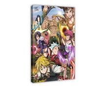 The Seven Deadly Sins Creative Art Anime Poster Canvas Poster Bedroom Decor Sports Landscape Office Room Decor Gift Frame: 24" L X 36" W