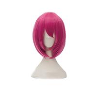 The Seven Deadly Sins Goat's Sin of Lust Gowther Short Rose Red Heat Resistant Hair Cosplay Costume Wig + Wig Cap ZHT7