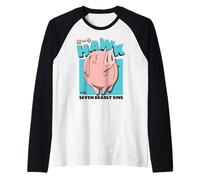 The Seven Deadly Sins Hawk The Pig Cute Portrait Anime Raglan Baseball Tee