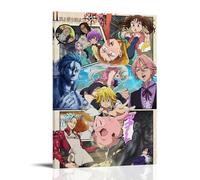 The Seven Deadly Sins Poster Canvas Oil Painting Canvas Art Poster Home Hanging Painting Bar Art Interior Wall Decoration PosterFrame-style16x24inch(40x60cm)
