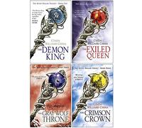 The Seven Realms Series 4 Books Collection Set By Cinda Williams Chima (The Demon King, The Exiled Queen, The Gray Wolf Throne, The Crimson Crown)