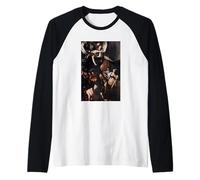 The Seven Works of Mercy by Caravaggio (1607) Raglan Baseball Tee