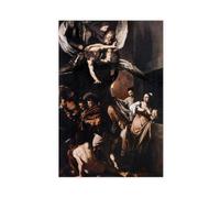 The Seven Works of Mercy by Caravaggio Canvas Wall Art Print Poster For Home School Office Decor Unframe 24x36inch