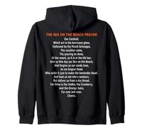 The Sex On The Beach Cocktail Prayer Zip Hoodie