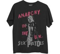 The Sex Pistols Anarchy in The UK Official Tee T-Shirt Mens Unisex (X-Large) Black