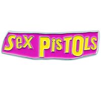 The Sex Pistols Metal Pin Badge Classic Band Logo Official Pink One Size