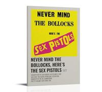 The Sex Pistols Never Mind The Bollocks, Here’s The Sex Pistols Poster for Living Room Bedroom Wall Art Decorative Painting Cover Print 20x30inch(50x75cm) Frame-style