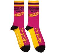 Rock Off officially licensed products The Sex Pistols NMTB Stripes Stripes Socks One Size