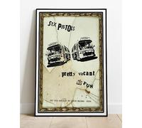 The Sex Pistols Pretty Vacant No Fun Concert Tour Live Promo Poster : A Huge 36"x24" Poster Print Vintage Retro Reproduction Perfect For Any Room : BRING YOUR WALLS TO LIFE !