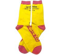 The Sex Pistols Socks Never Mind the Band Logo Official UK Size 7-11 Yellow One Size