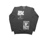 The Sex Pistols T Shirt 100 Club Official Unisex Charcoal Grey Long Sleeve M